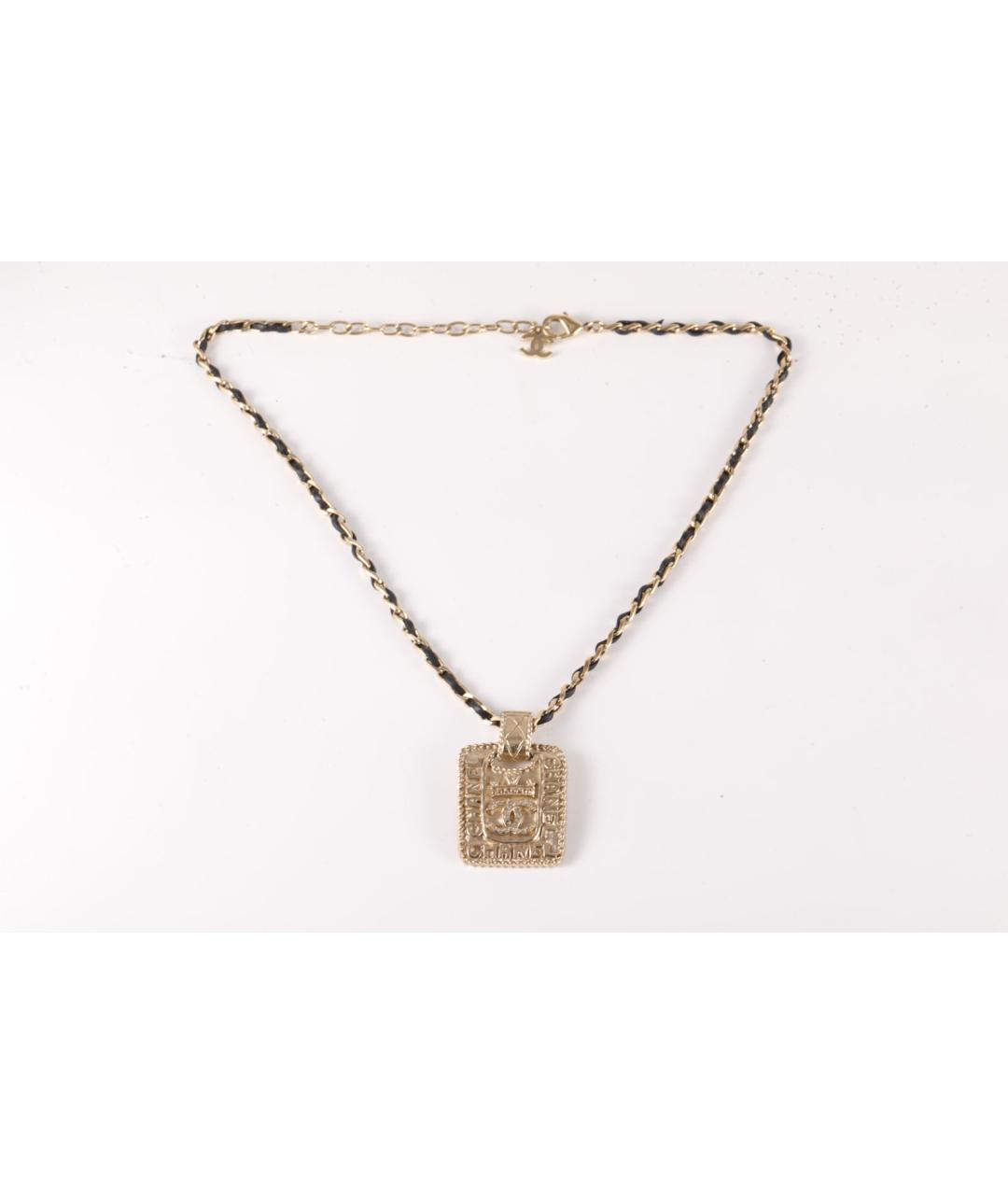 CHANEL Золотая металлическая подвеска, фото 6