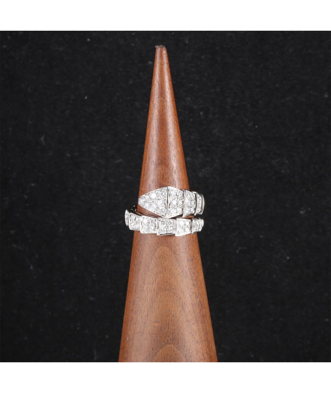 BVLGARI Серое кольцо из белого золота, фото 7