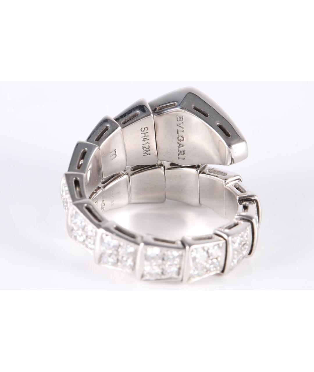 BVLGARI Серое кольцо из белого золота, фото 6