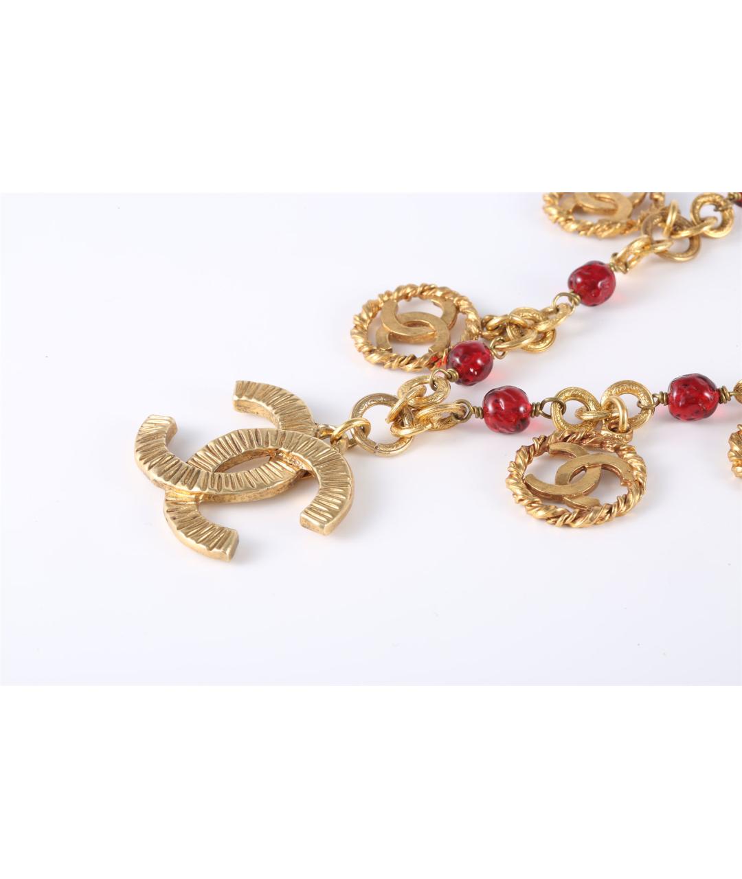 CHANEL Золотое металлическое колье, фото 3