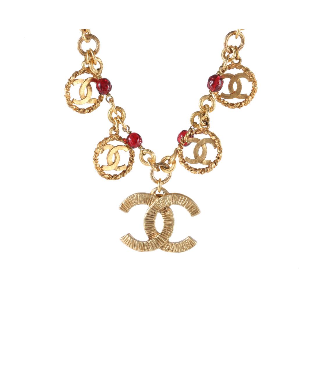 CHANEL Золотое металлическое колье, фото 1