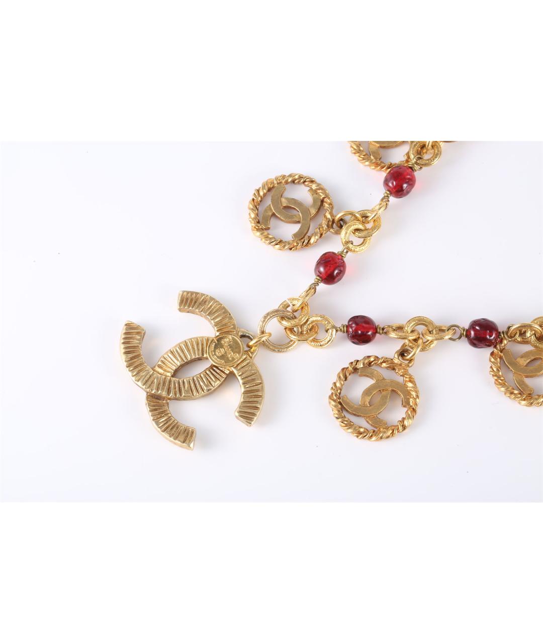 CHANEL Золотое металлическое колье, фото 4