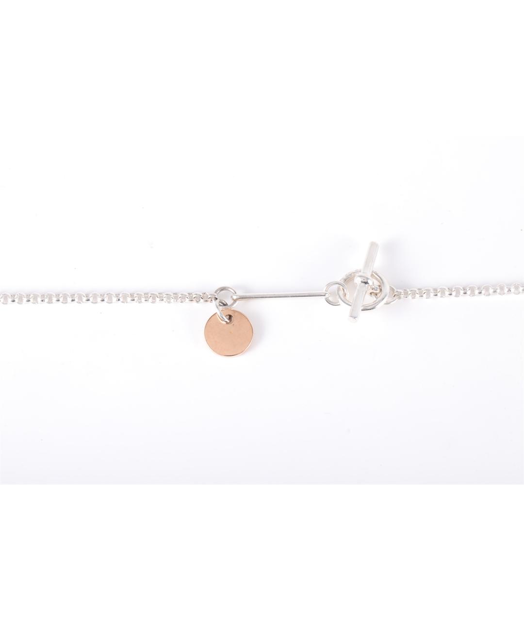 HERMES Серебряное колье из белого золота, фото 5