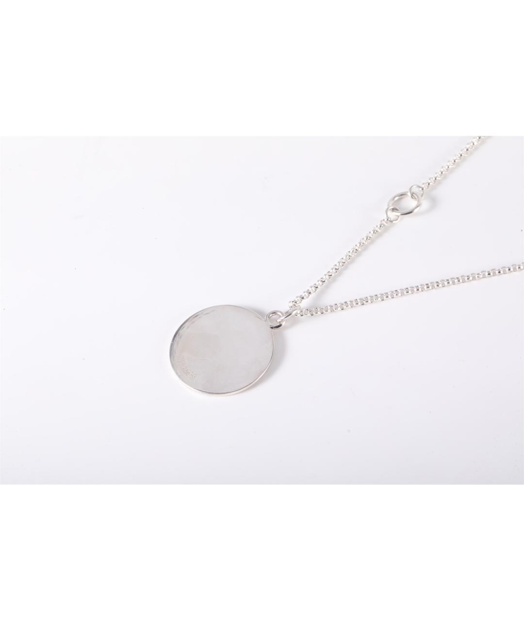 HERMES Серебряное колье из белого золота, фото 3