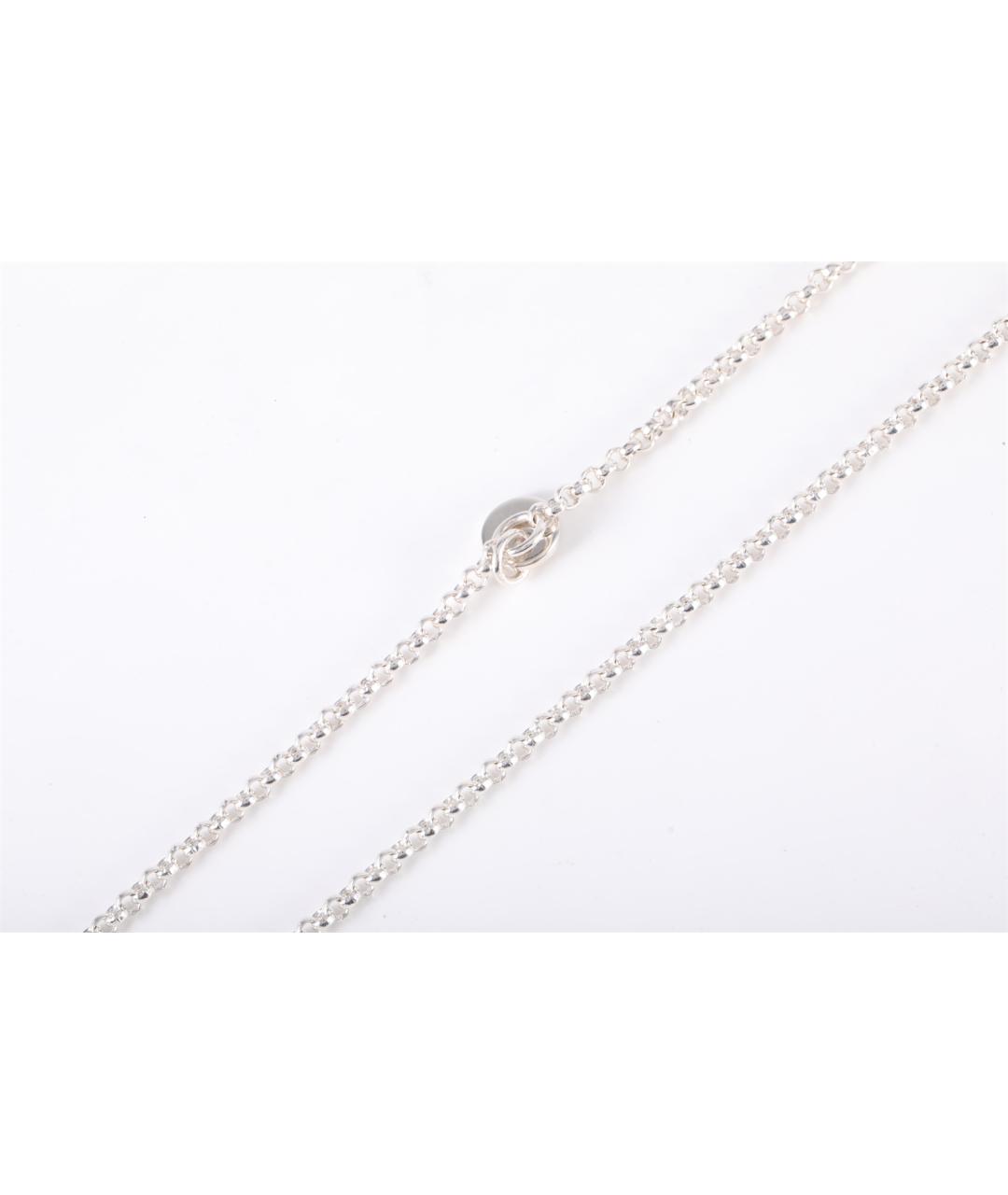 HERMES Серебряное колье из белого золота, фото 4