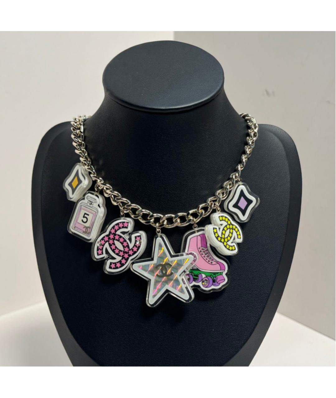 CHANEL Золотое металлическое колье, фото 8