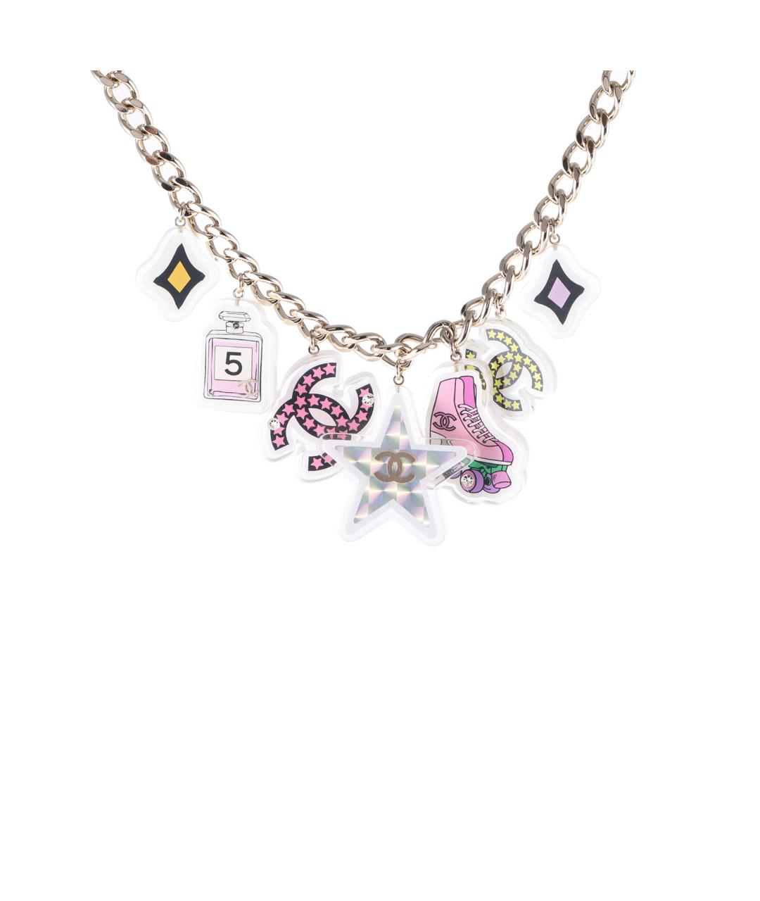 CHANEL Золотое металлическое колье, фото 1