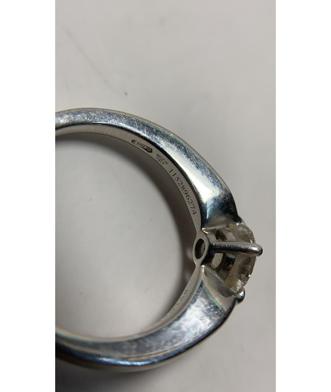 BVLGARI Серебряное платиновое кольцо, фото 8