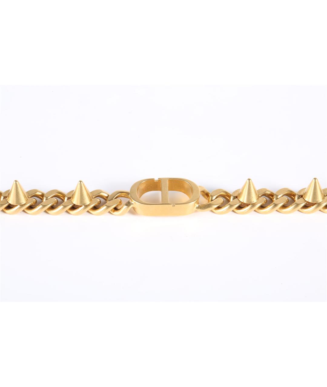 CHRISTIAN DIOR Золотой металлический браслет, фото 2