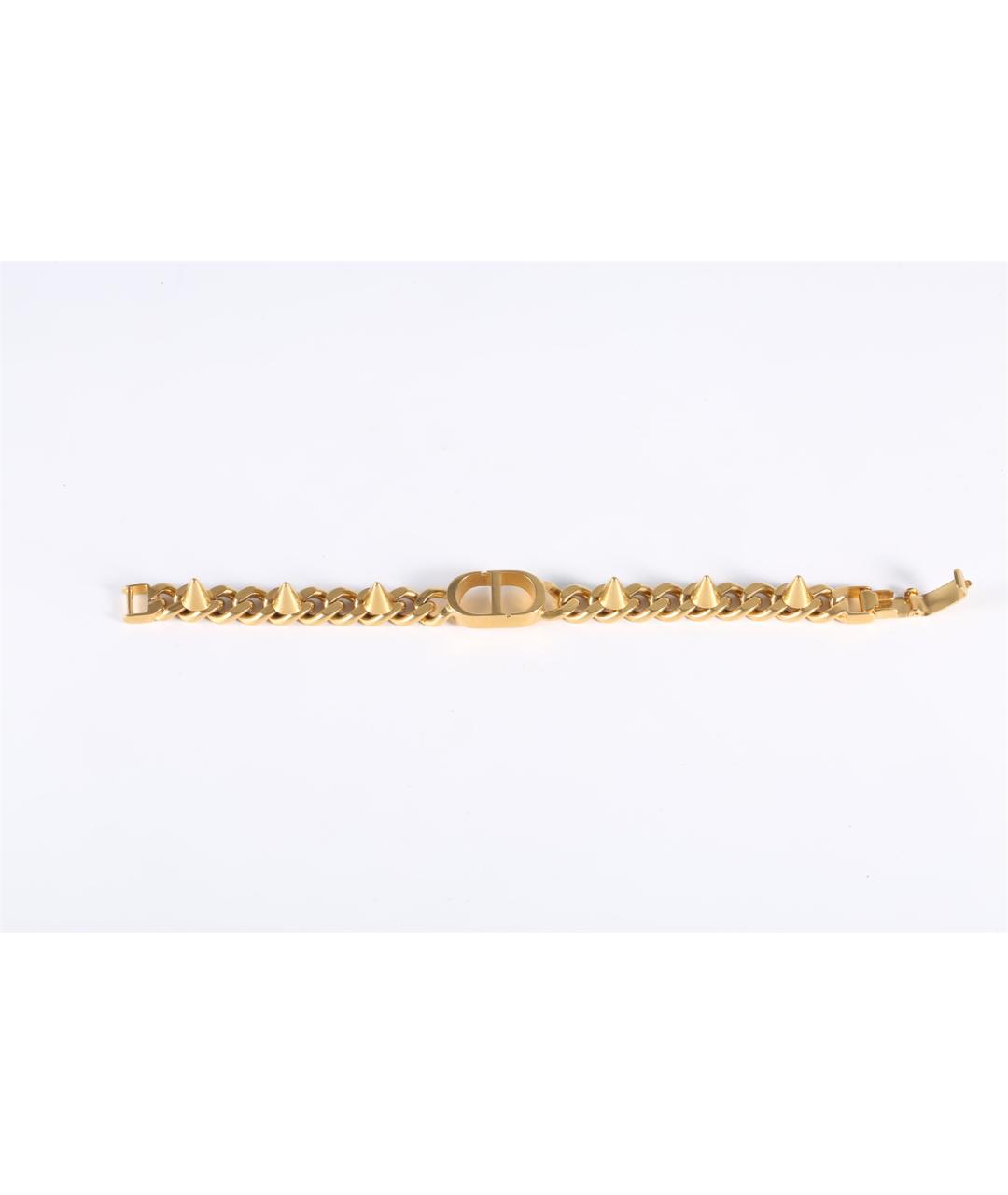 CHRISTIAN DIOR Золотой металлический браслет, фото 5