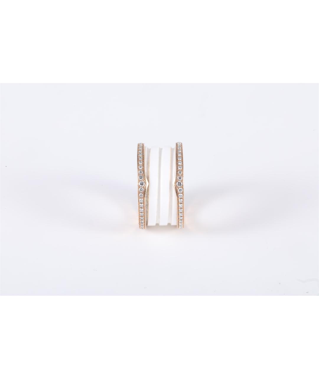 BVLGARI Белое кольцо из желтого золота, фото 2