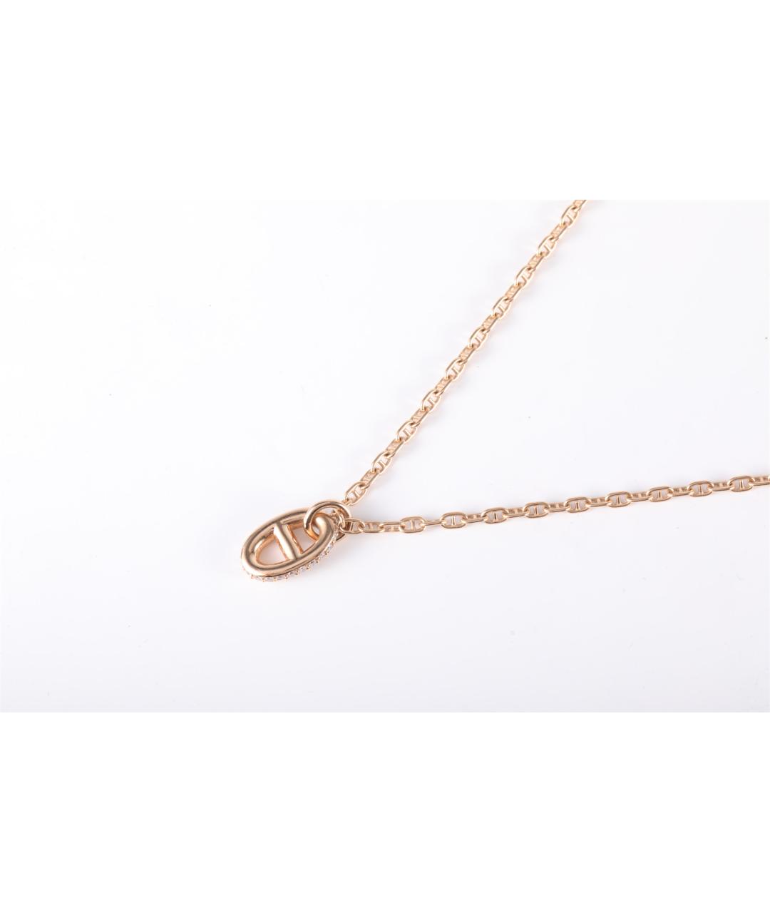 HERMES Золотое колье из розового золота, фото 3