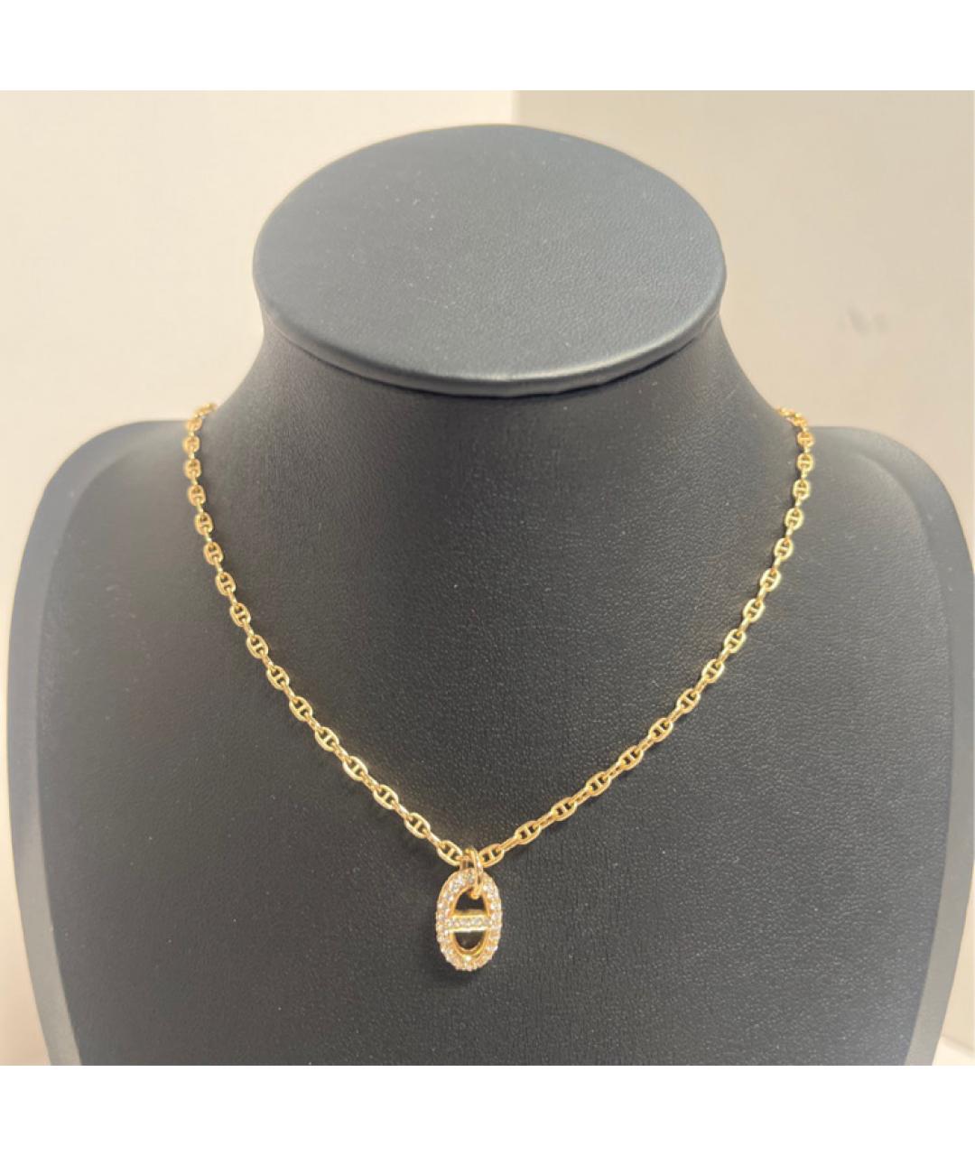 HERMES Золотое колье из розового золота, фото 8