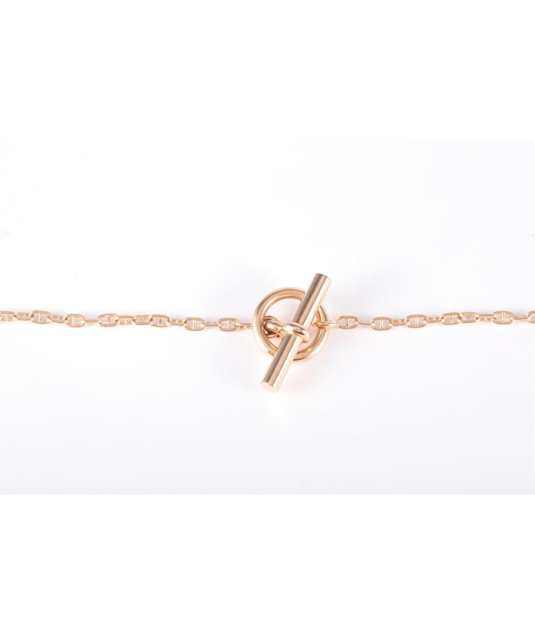 HERMES Золотое колье из розового золота, фото 5