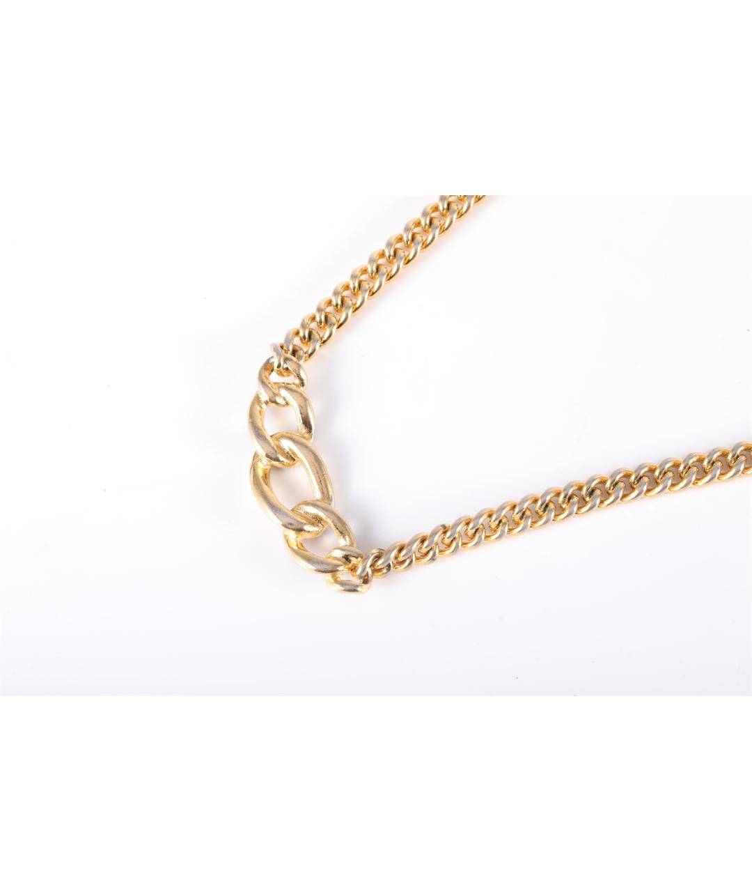 CHRISTIAN DIOR Золотое металлическое колье, фото 3