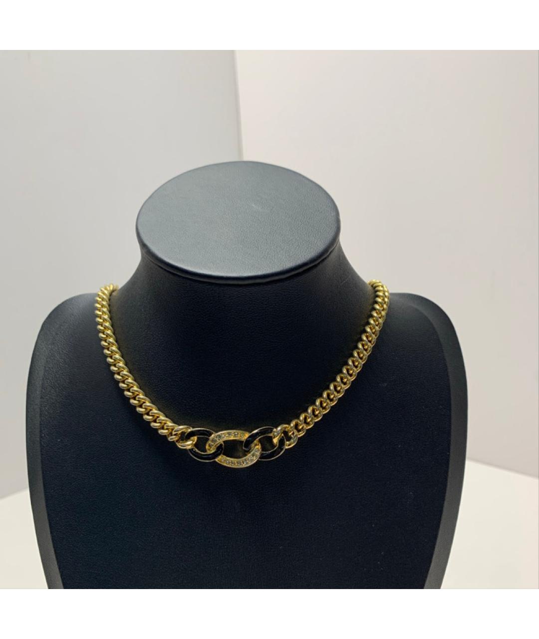 CHRISTIAN DIOR Золотое металлическое колье, фото 8