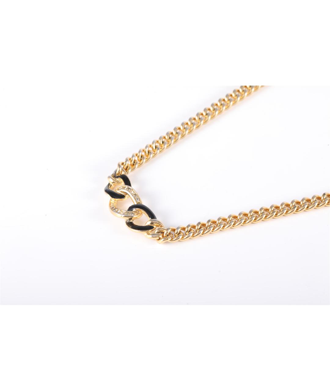 CHRISTIAN DIOR Золотое металлическое колье, фото 2