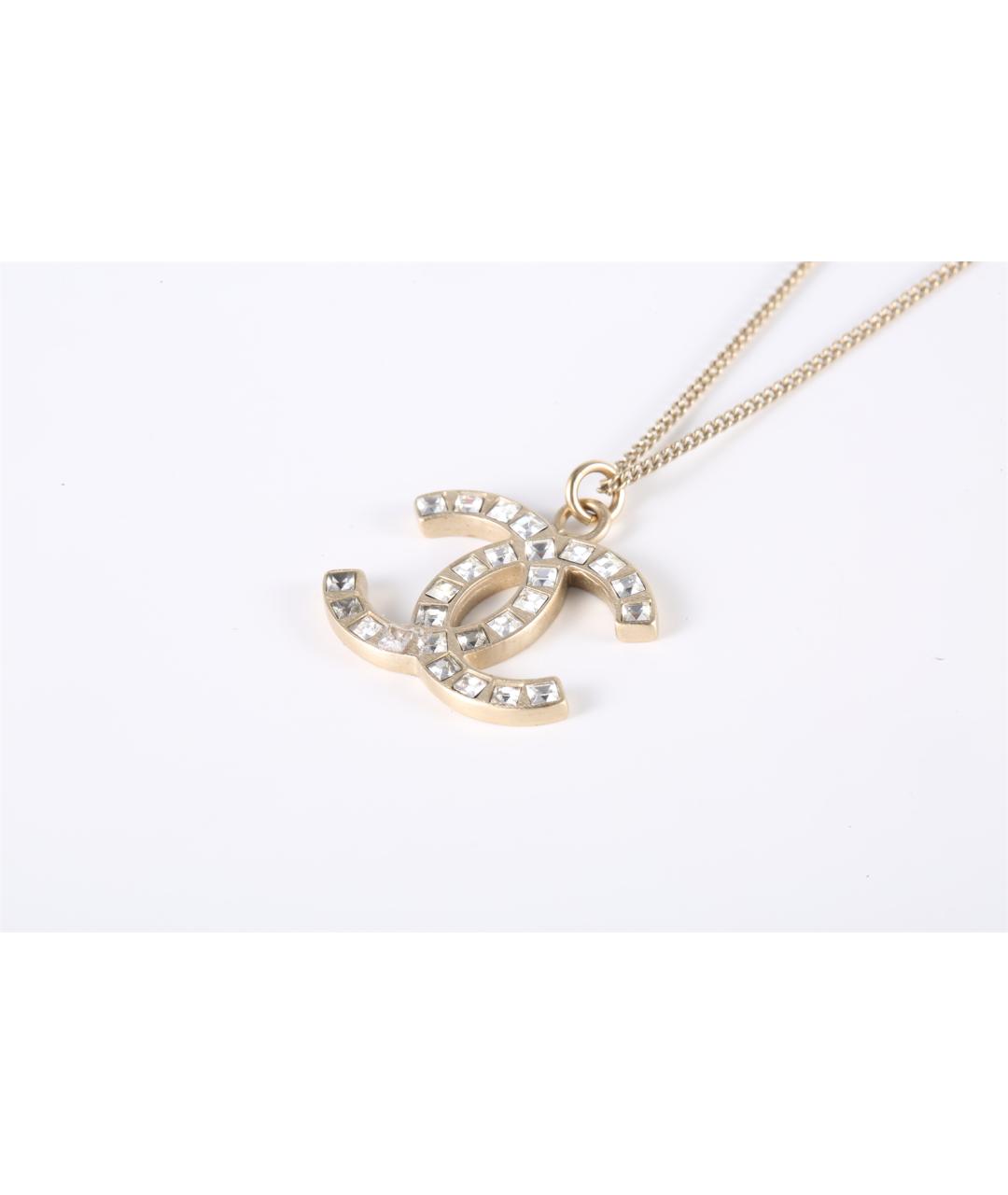 CHANEL Золотая металлическая подвеска, фото 2