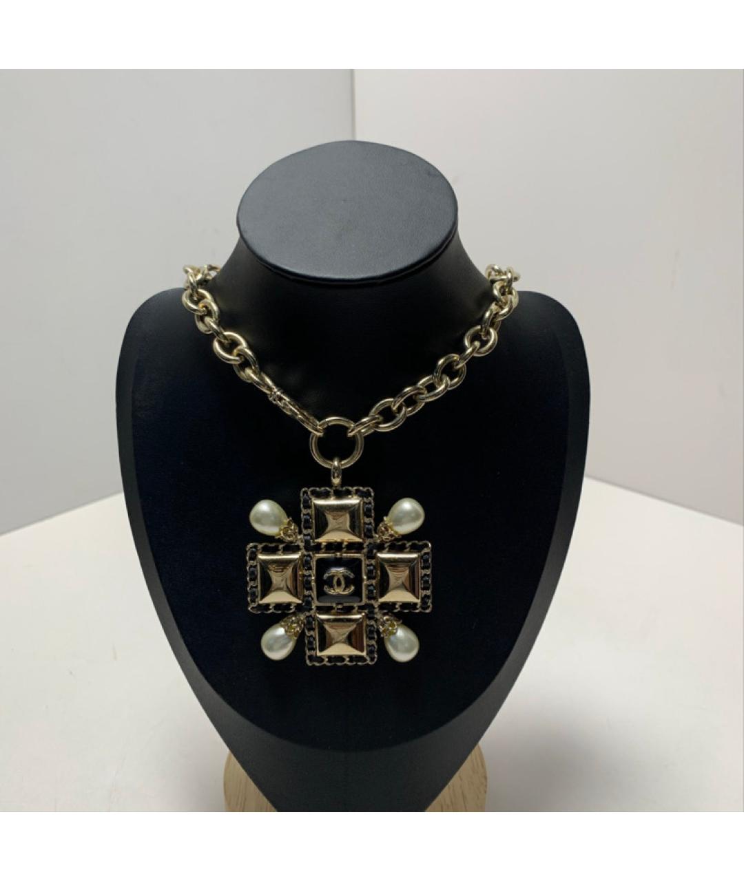 CHANEL Металлическое колье, фото 8