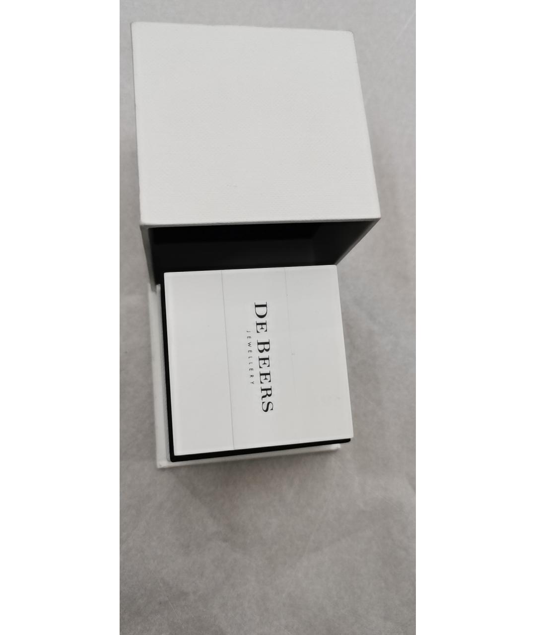 DE BEERS Серебряное платиновое кольцо, фото 9