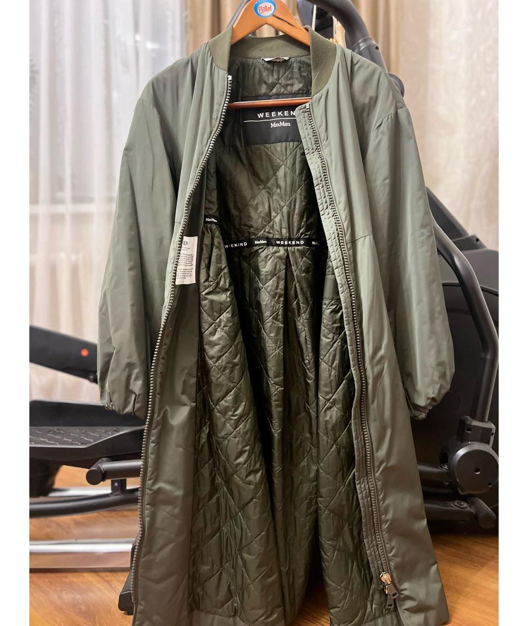 WEEKEND MAX MARA Хаки куртка, фото 4