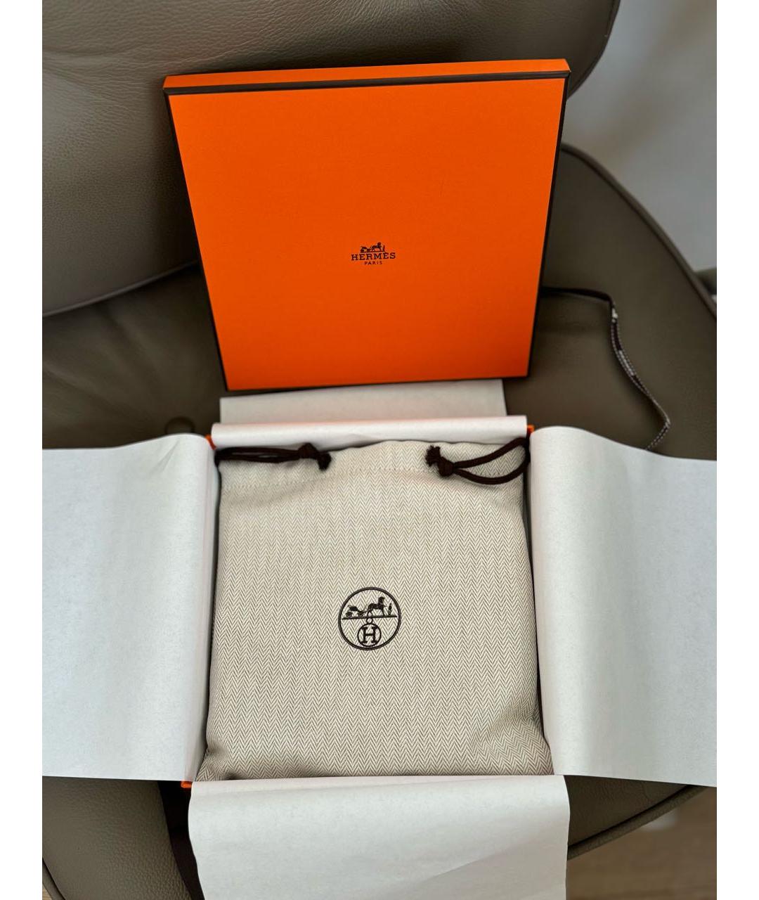 HERMES Черный кожаный ремень, фото 4