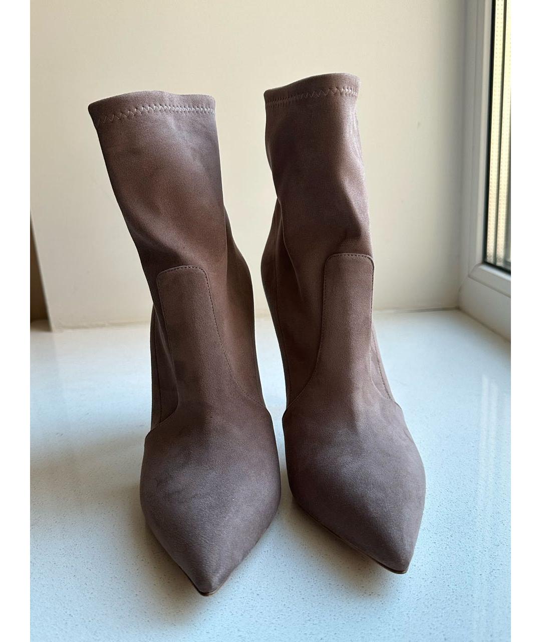 CASADEI Бежевые замшевые ботильоны, фото 2