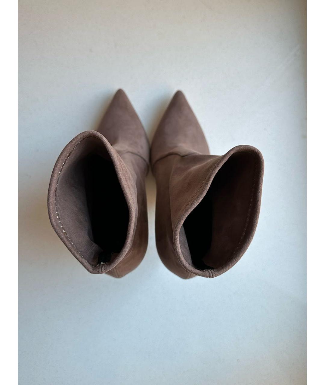 CASADEI Бежевые замшевые ботильоны, фото 3