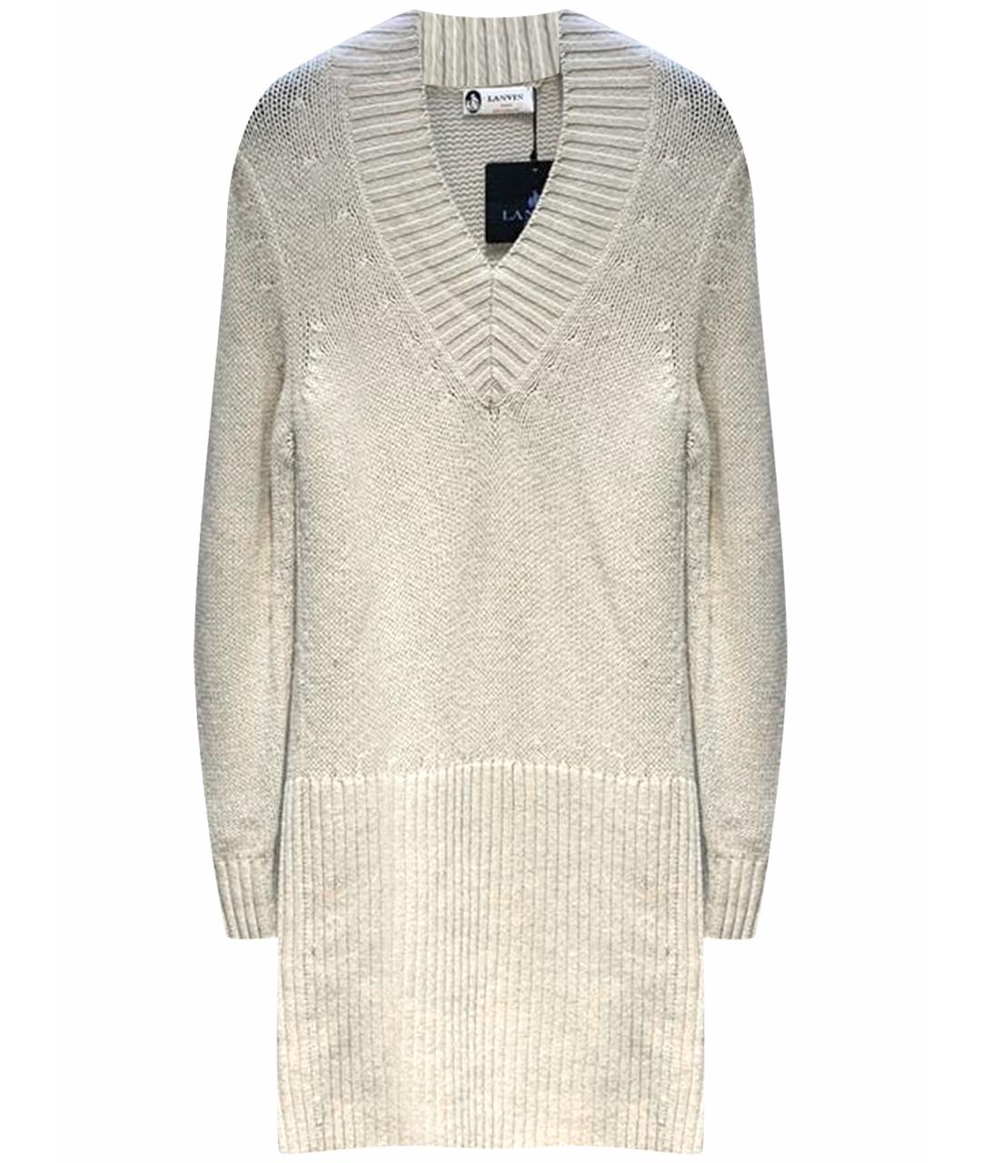 LANVIN Бежевое повседневное платье, фото 1
