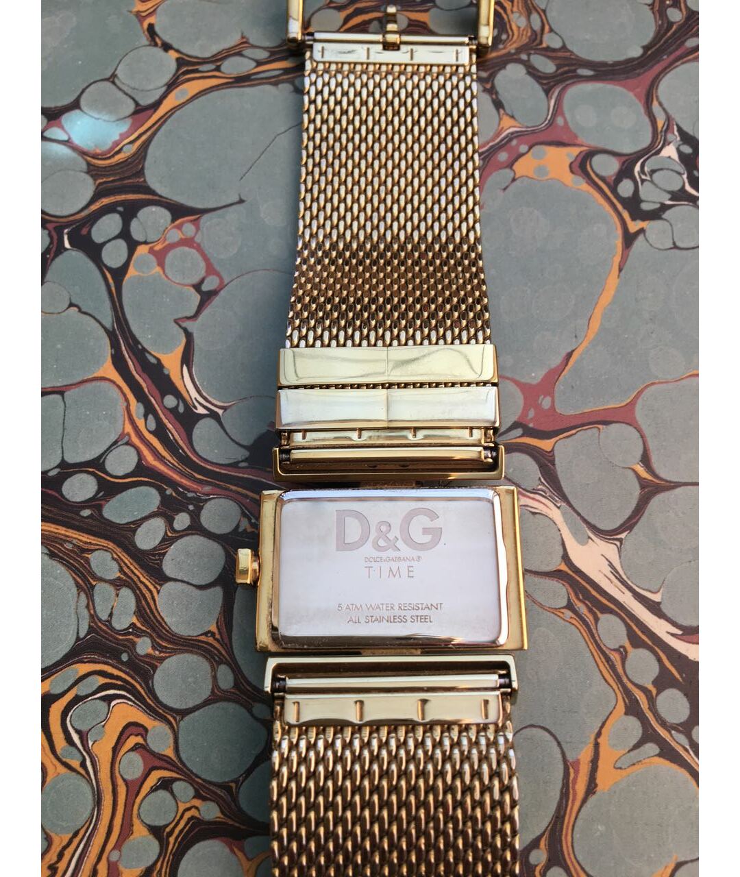 DOLCE&GABBANA Желтые металлические часы, фото 3
