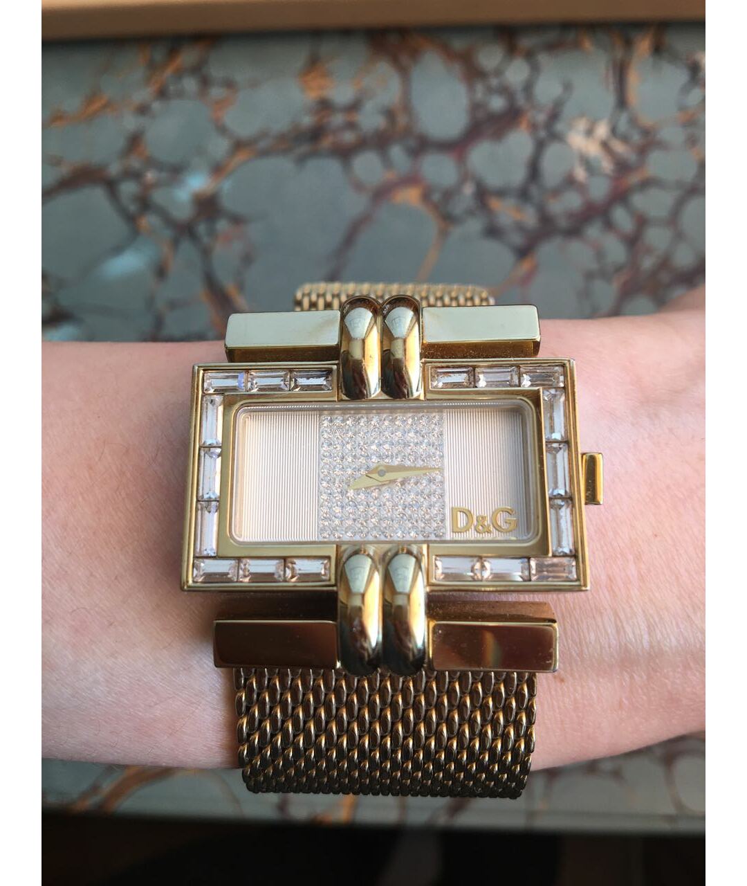 DOLCE&GABBANA Желтые металлические часы, фото 5