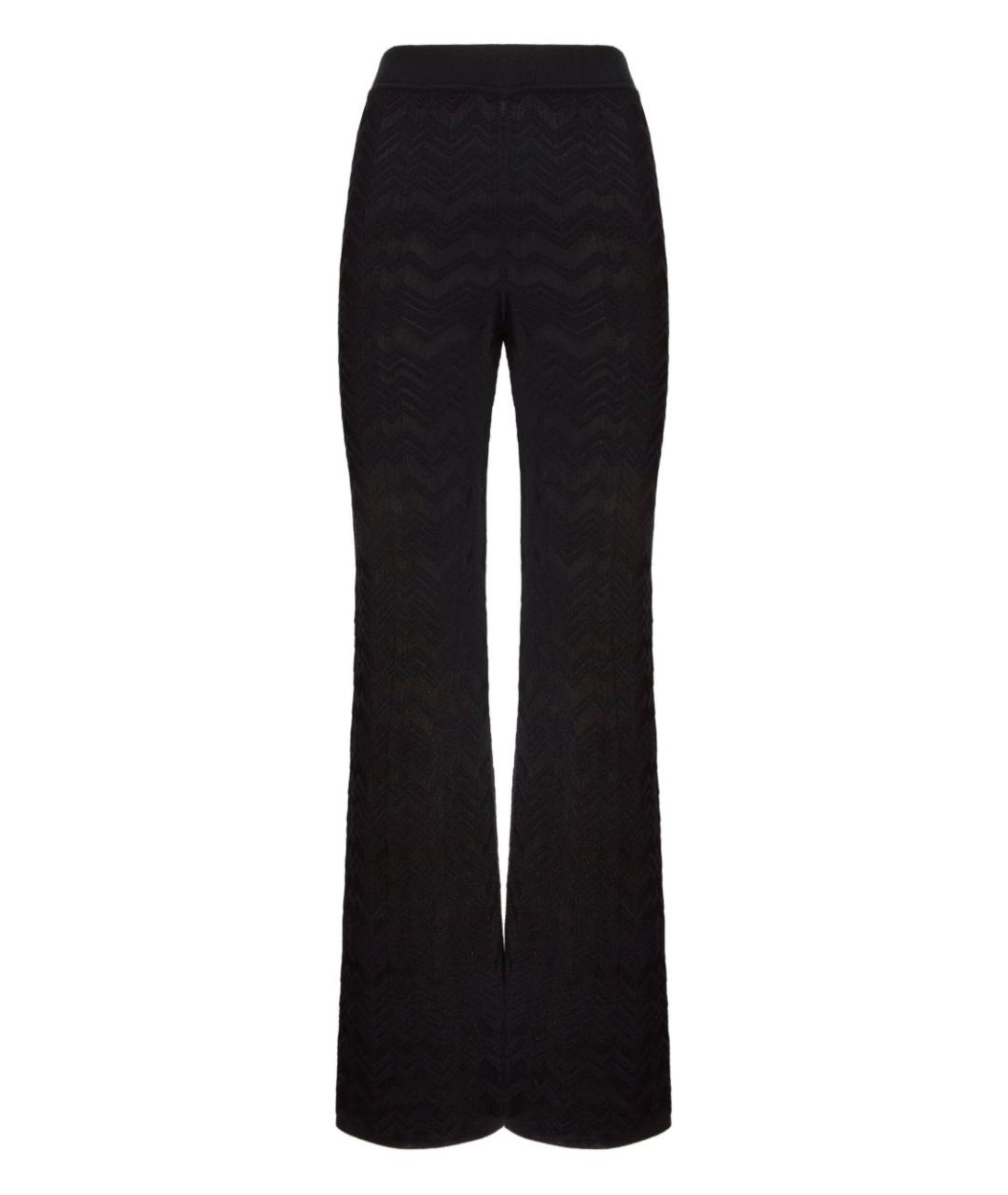 MISSONI Черные вискозные прямые брюки, фото 1