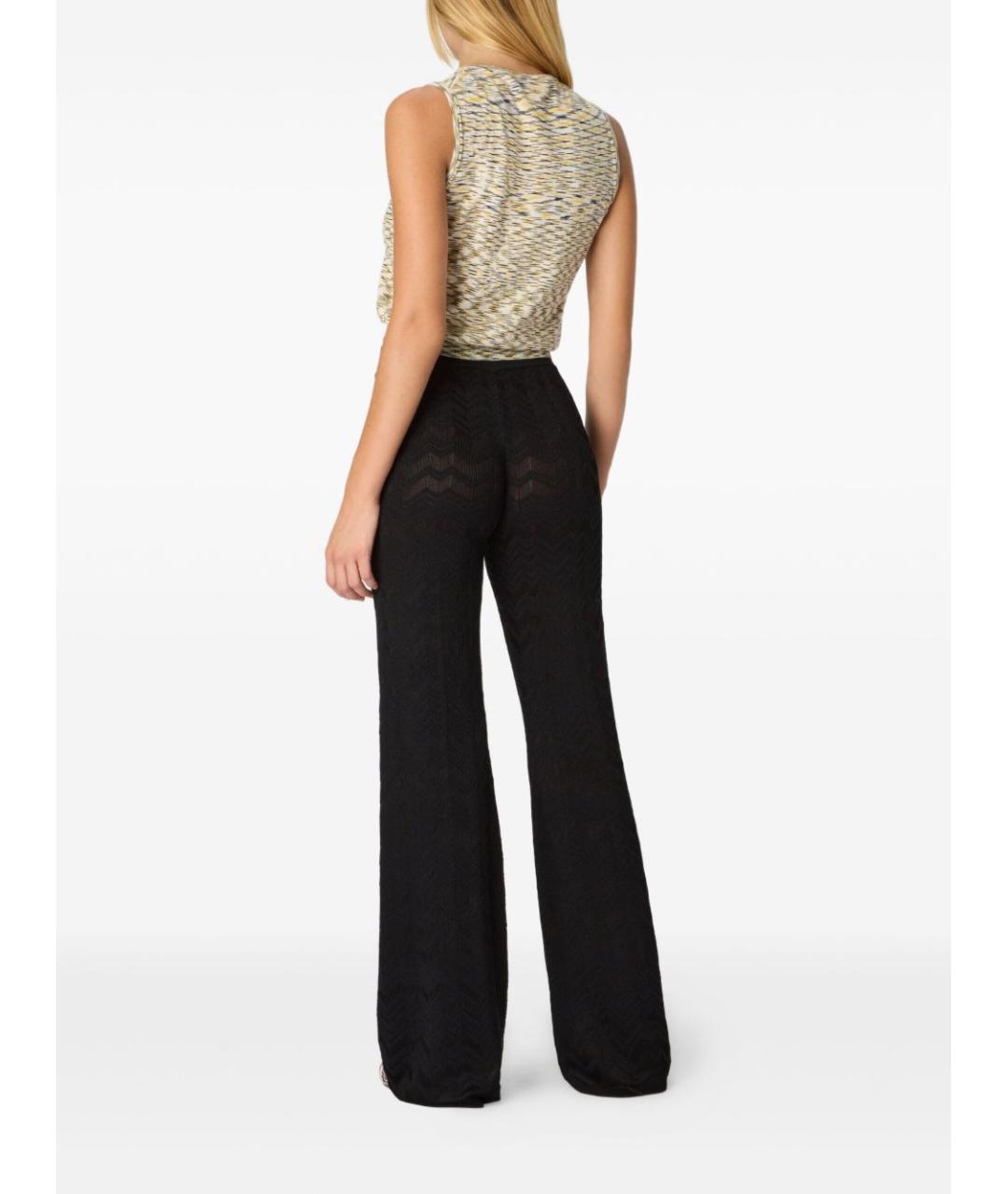 MISSONI Черные вискозные прямые брюки, фото 4