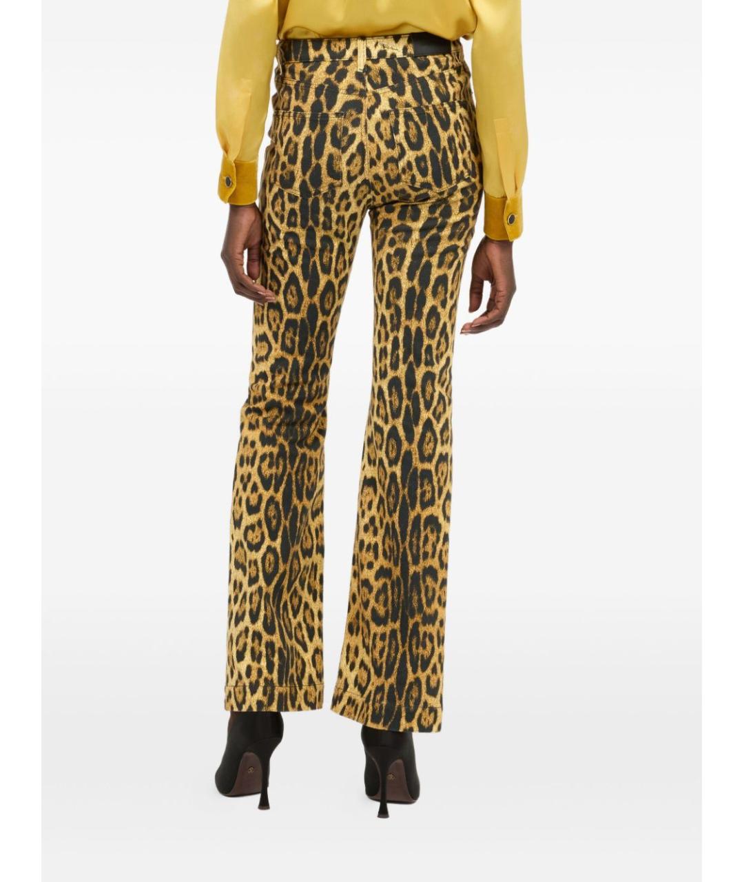 ROBERTO CAVALLI Мульти хлопковые прямые джинсы, фото 4