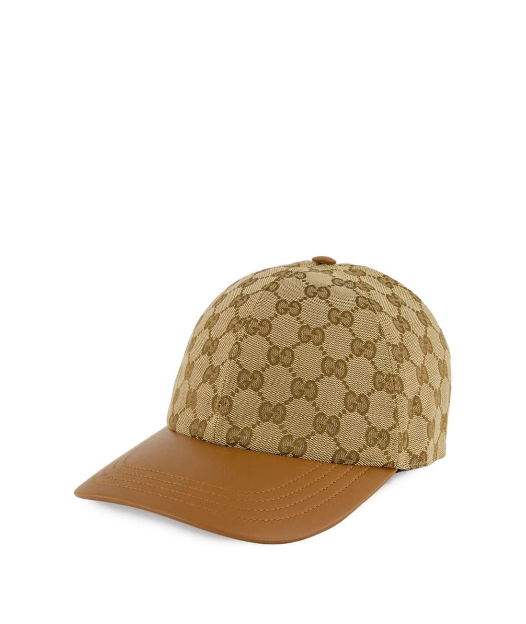 GUCCI Бежевая хлопковая кепка, фото 1