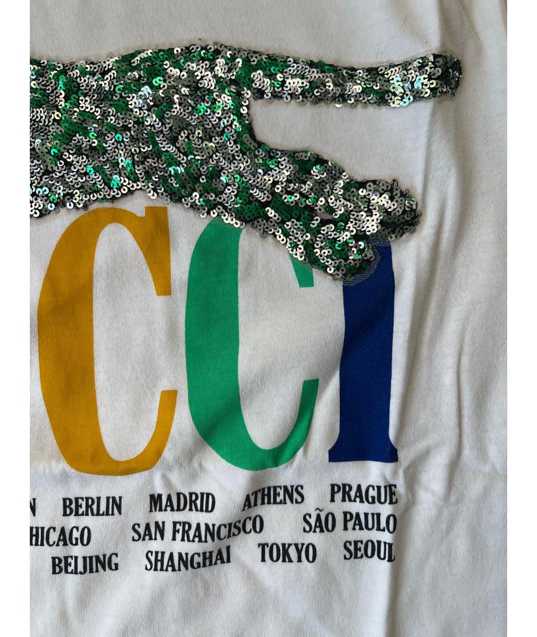 GUCCI Белая хлопковая футболка, фото 4