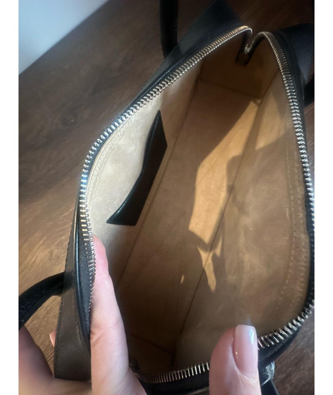 ALAIA Черная кожаная сумка через плечо, фото 3