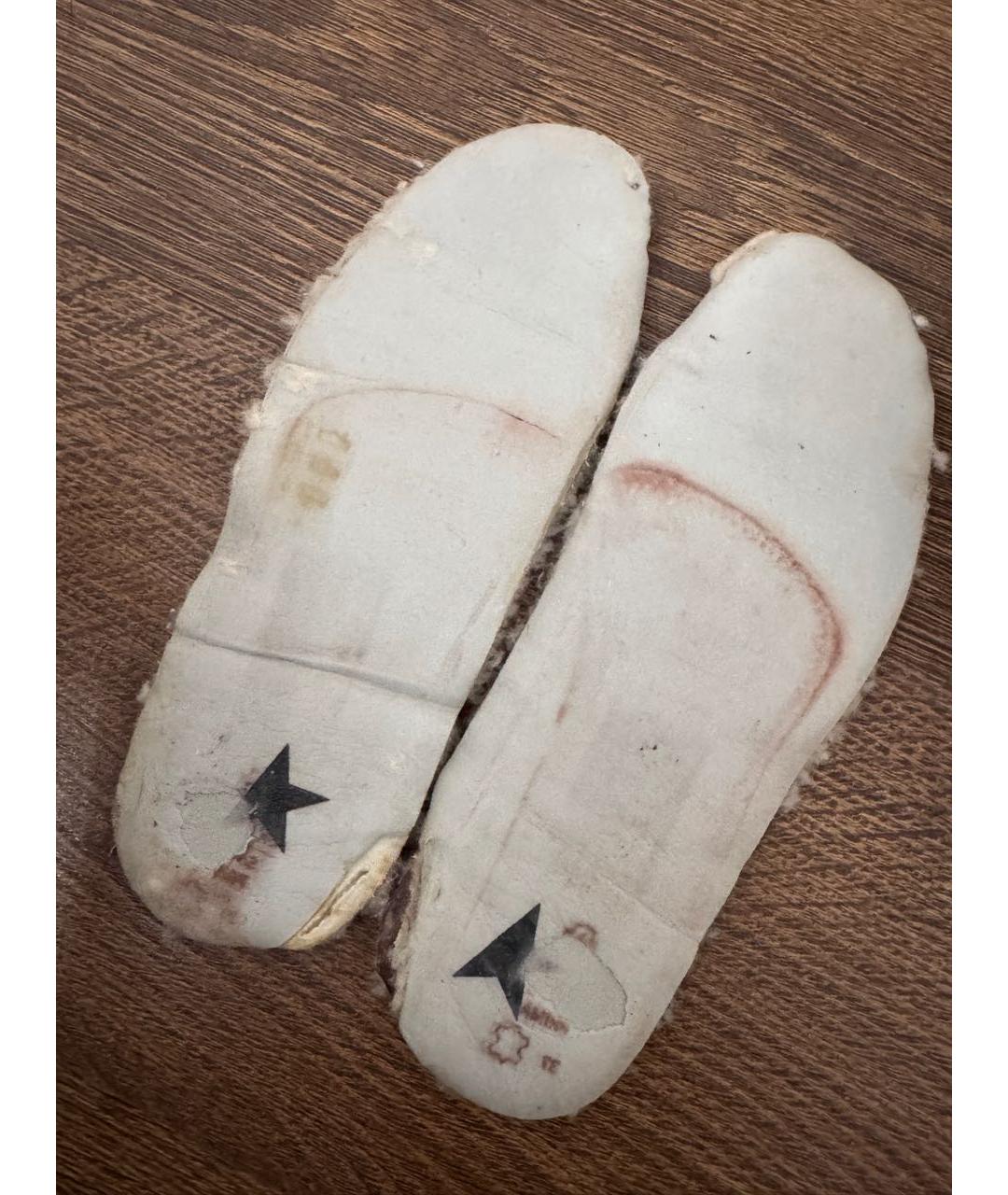 GOLDEN GOOSE DELUXE BRAND Белые кожаные кроссовки, фото 6