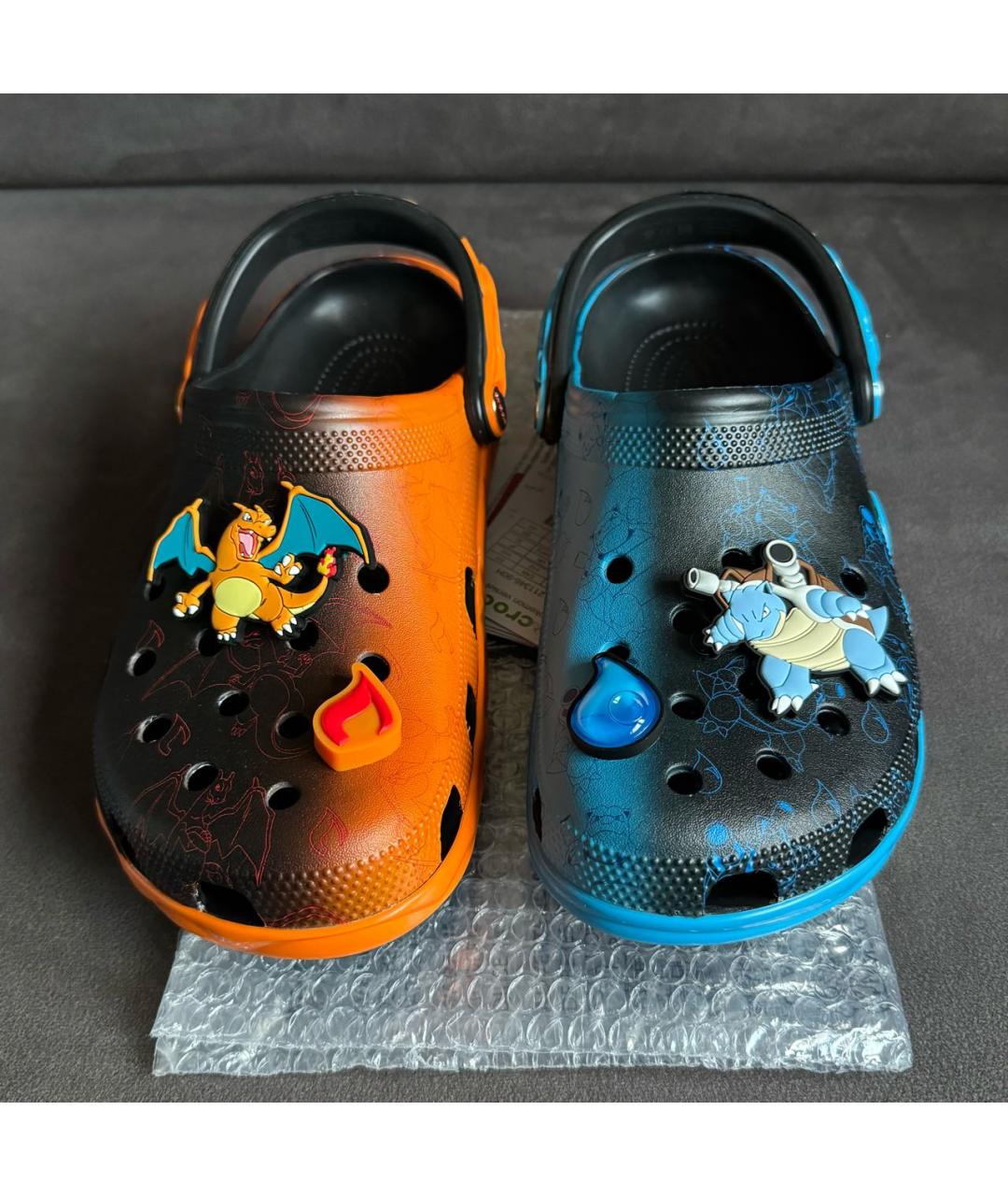 CROCS Черные резиновые шлепанцы, фото 2