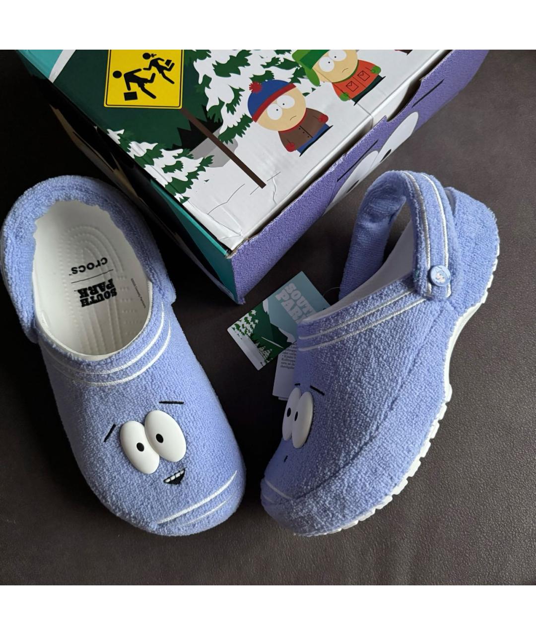 CROCS Фиолетовые резиновые шлепанцы, фото 6