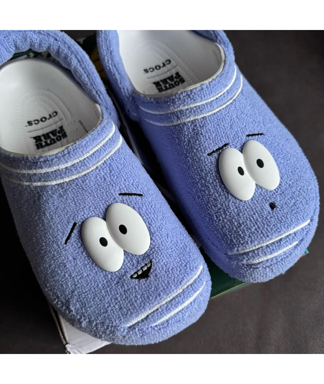 CROCS Фиолетовые резиновые шлепанцы, фото 5