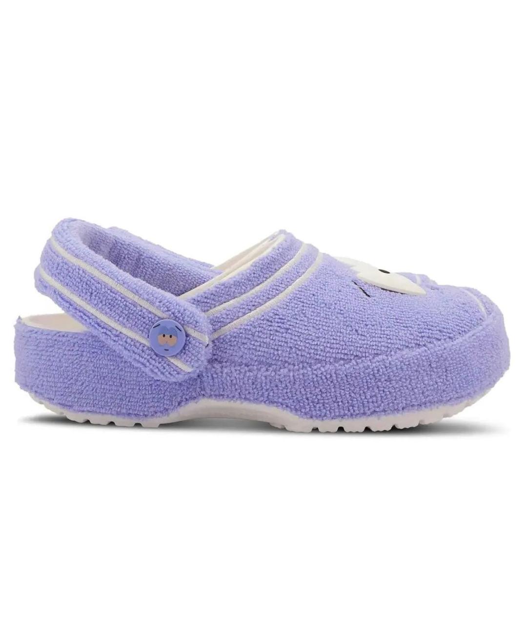 CROCS Фиолетовые резиновые шлепанцы, фото 1