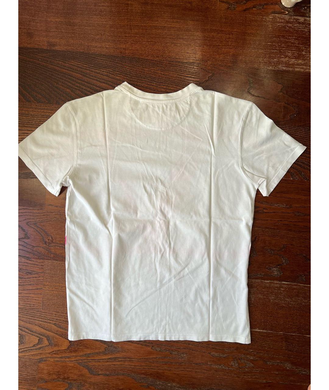 VALENTINO Белая хлопковая футболка, фото 2