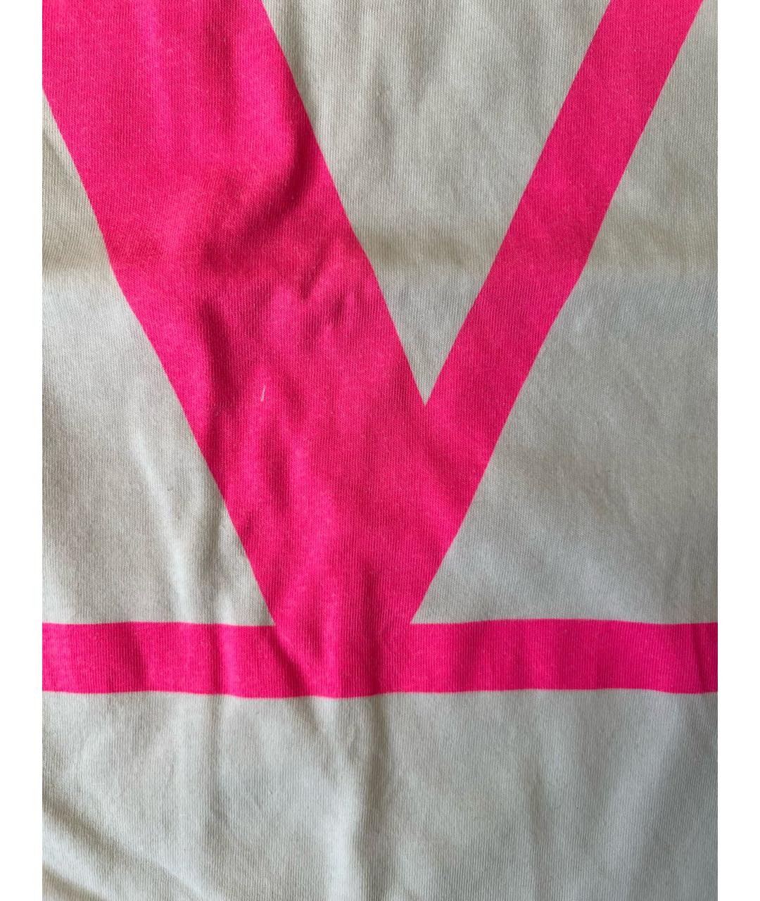 VALENTINO Белая хлопковая футболка, фото 4