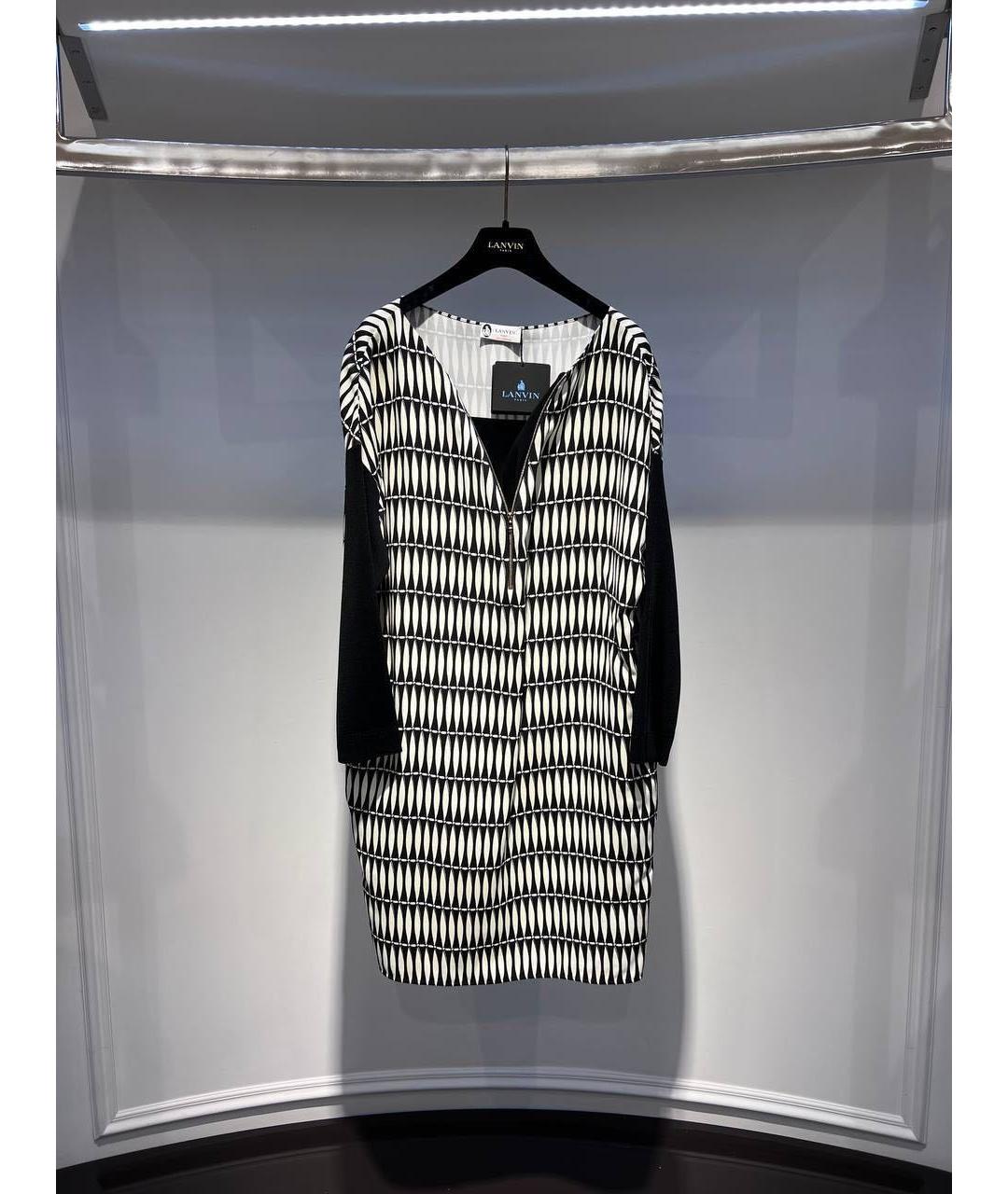 LANVIN Мульти повседневное платье, фото 3