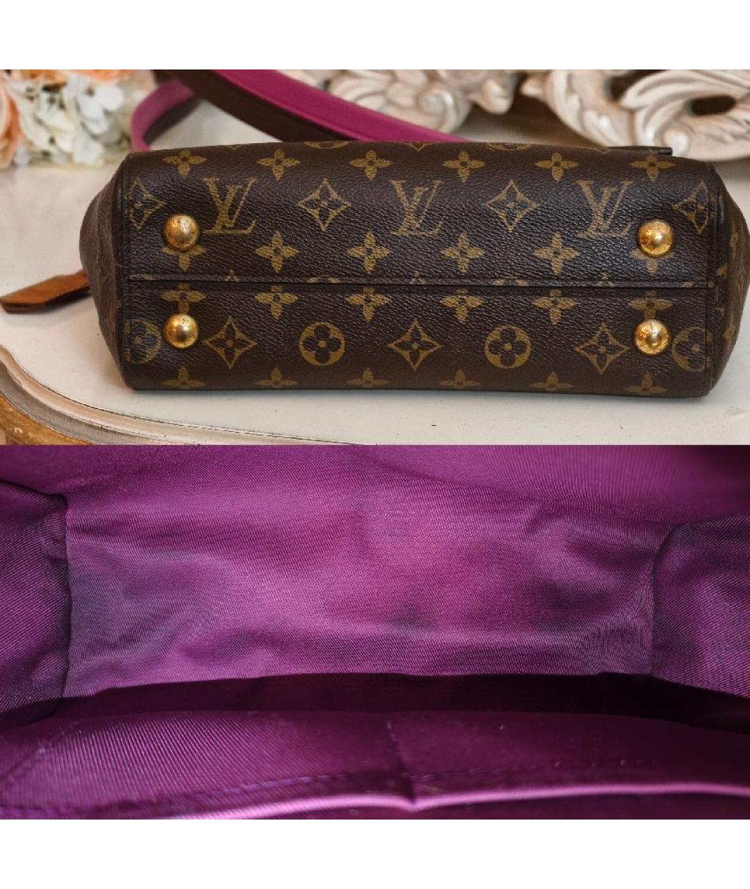 LOUIS VUITTON Коричневая сумка с короткими ручками, фото 4
