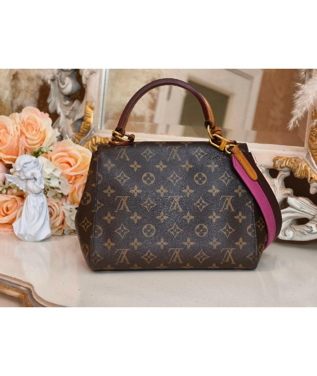 LOUIS VUITTON Коричневая сумка с короткими ручками, фото 3