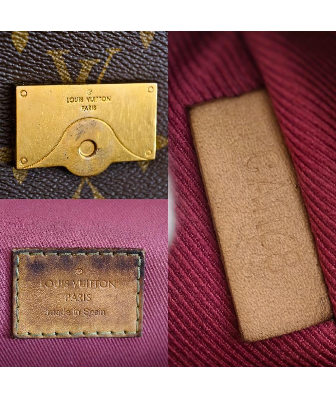 LOUIS VUITTON Коричневая сумка с короткими ручками, фото 6