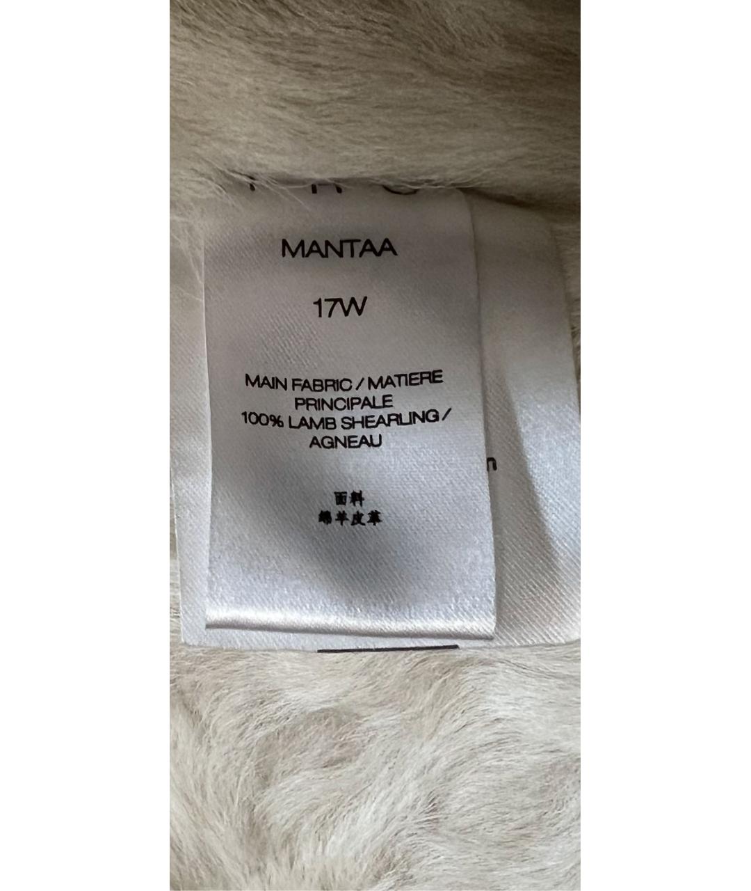 IRO Серебряная кожаная дубленка, фото 6