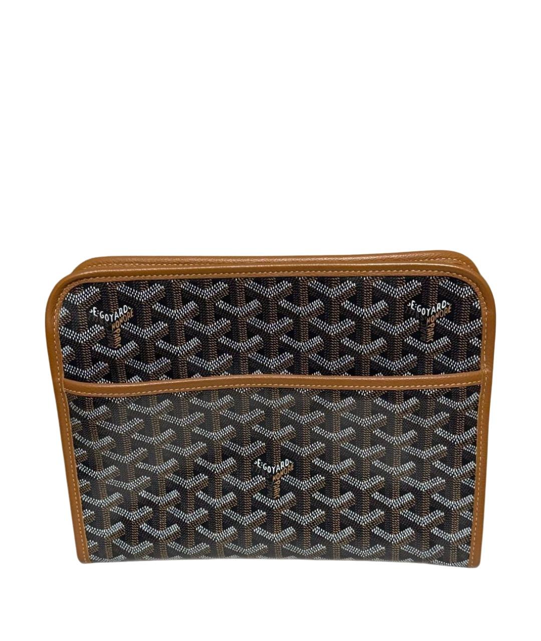 GOYARD Оранжевая кожаная папка для документов, фото 1